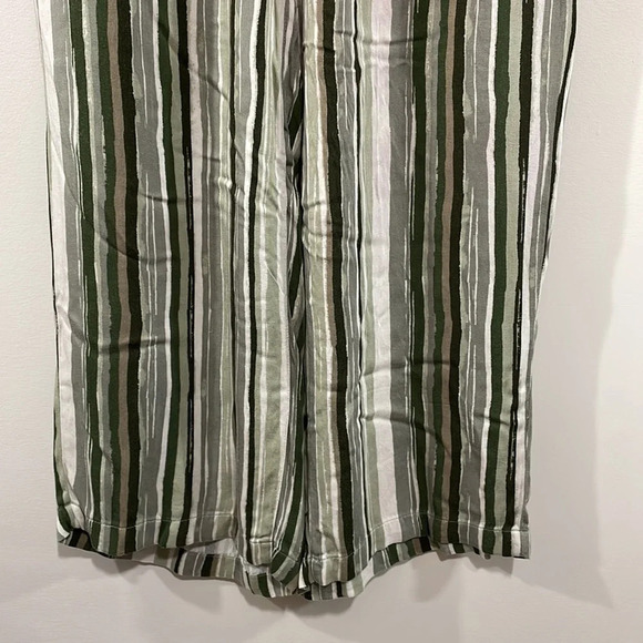 Max Jeans Soft Wide Striped Elastic Waistband Boho Pants M - Picture 3 of 15